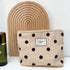 Corduroy Embroidery Cosmetic Bag Clutch Bag Large Makeup Organizer Bags Korean Cosmetic Pouch Women Cute Toiletry Beauty Case